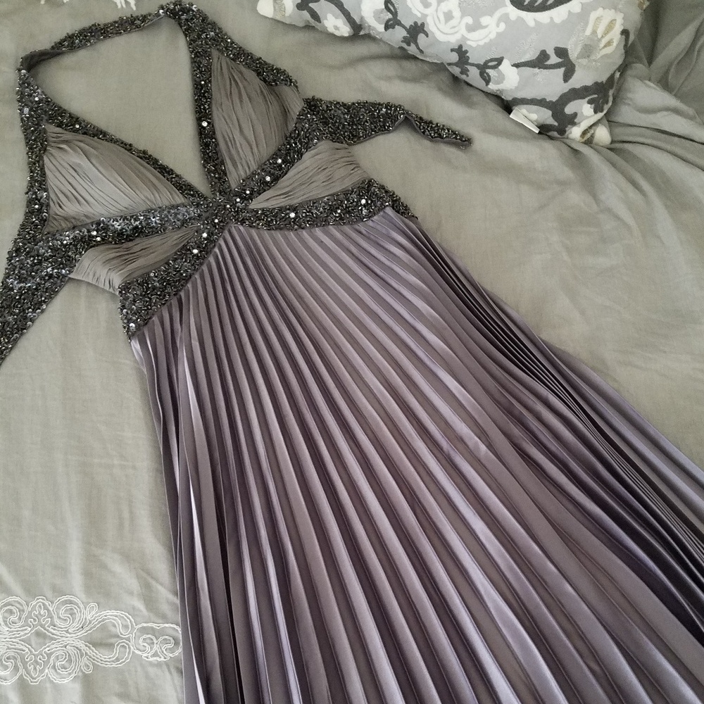 Charcoal evening dress